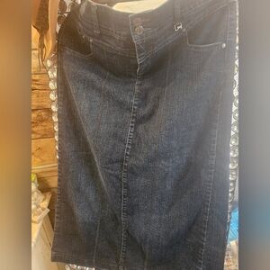 Style & Co. Dark Blue Denim Skirt
